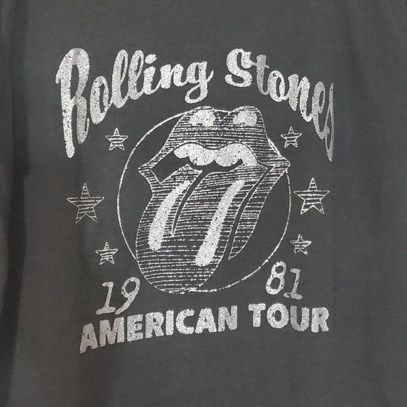 Maurices Gray Rolling Stones Graphic Tee - Picture 2 of 6